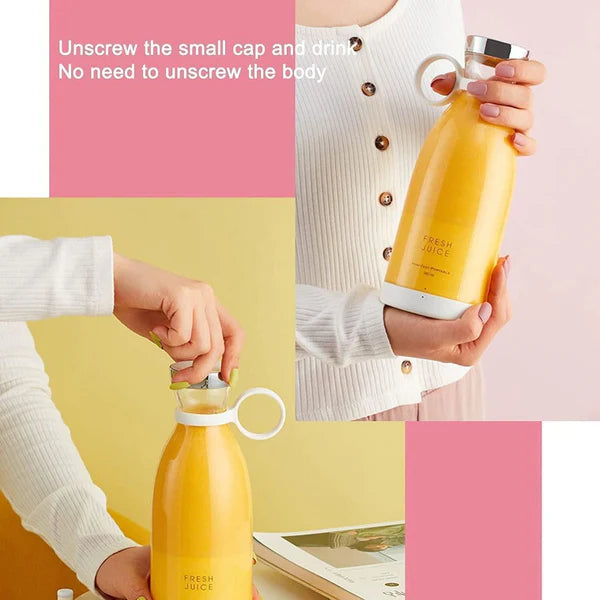 Portable blender bottle